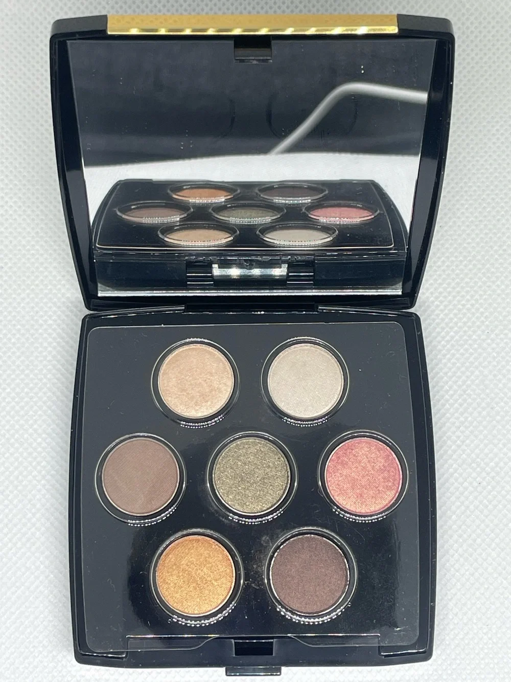 Lancôme Color Design Compact w/ Mirror 7 Color Eyeshadow Palette .09 oz Rare New